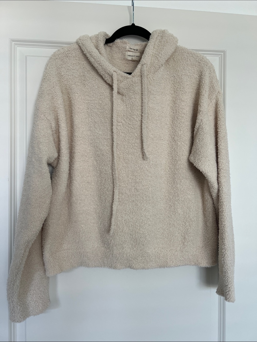 Thread & Supply Cream Cozy Plush Hoodie
